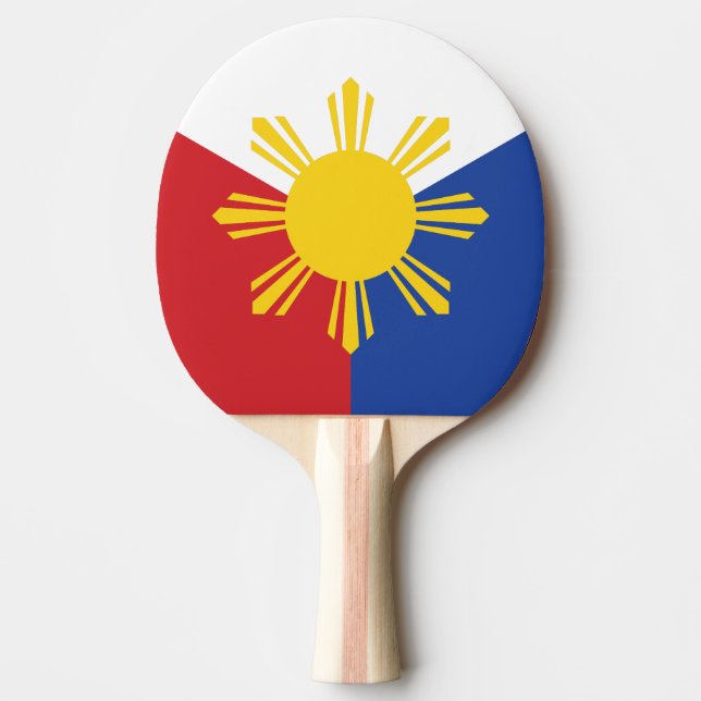 Raquette De Ping Pong Drapeau des Philippines (Devant)