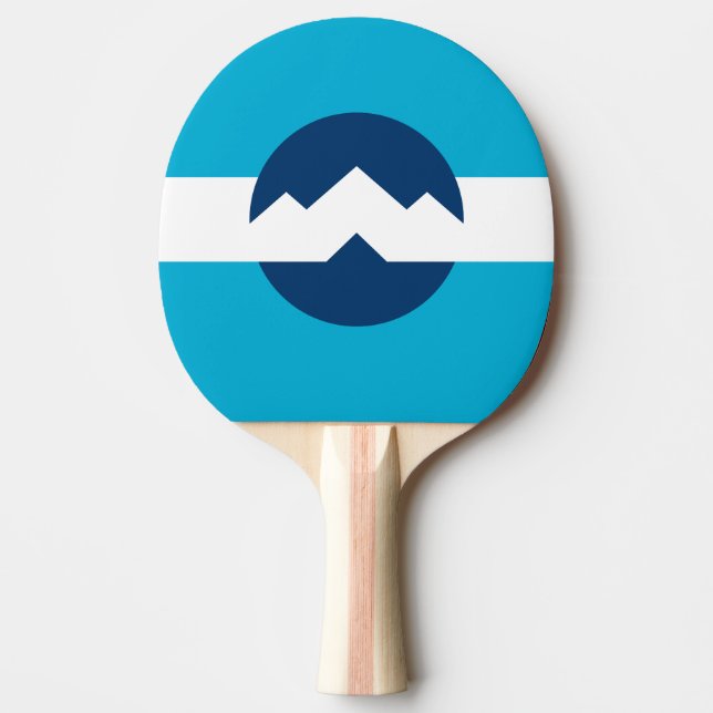 Raquette De Ping Pong Drapeau d'Ogden, Utah (Devant)
