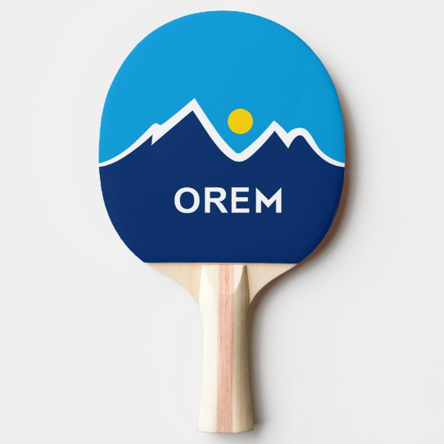 Raquette De Ping Pong Drapeau d'Orem, Utah (Devant)