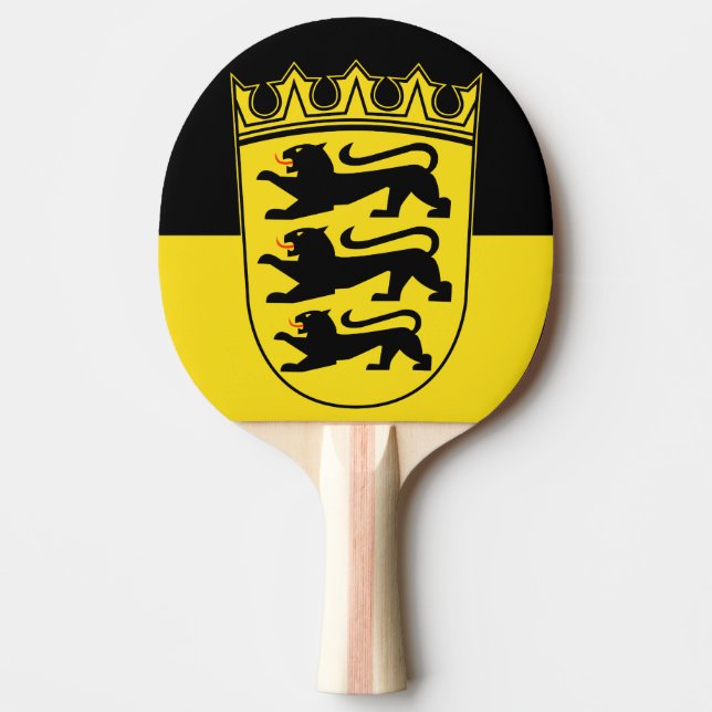 Raquette De Ping Pong Drapeau du Bade-Wurtemberg Ping-Pong (Devant)