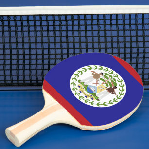 Raquette De Ping Pong Drapeau du Belize