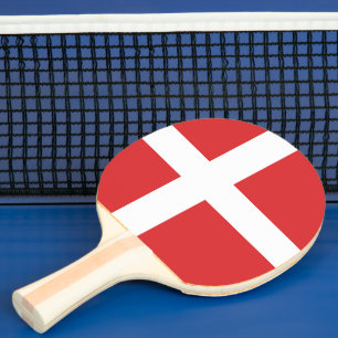 Raquette De Ping Pong Drapeau du Danemark
