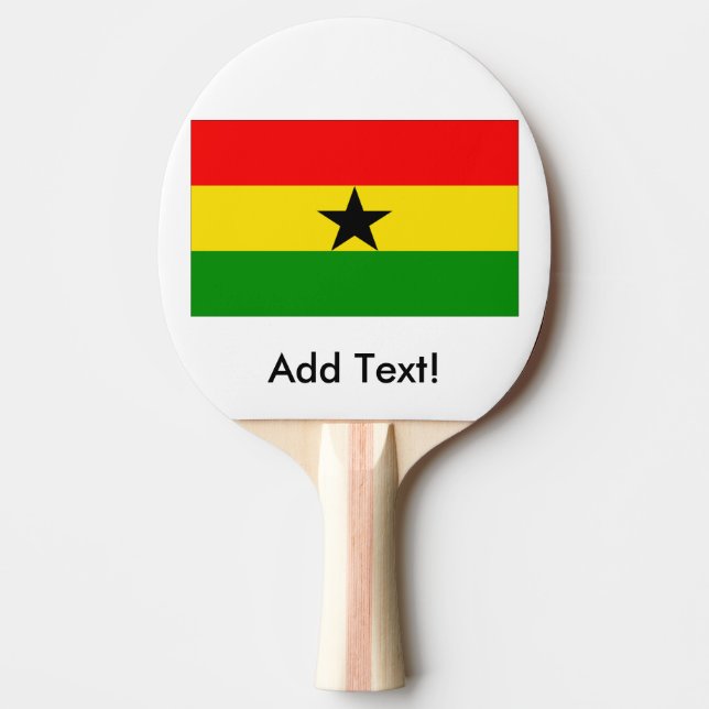 Raquette De Ping Pong Drapeau du Ghana (Devant)