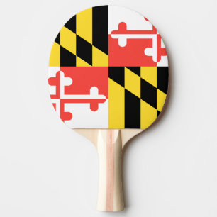 RAQUETTE DE PING PONG DRAPEAU DU MARYLAND