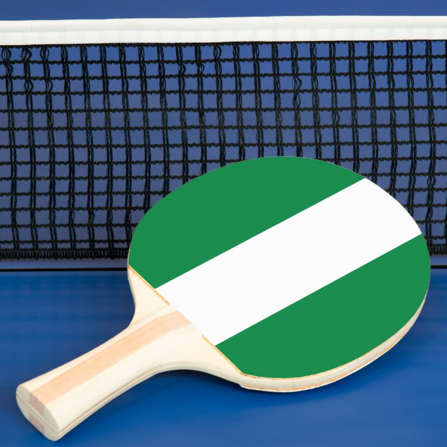 Raquette De Ping Pong Drapeau du Nigeria (Insitu)