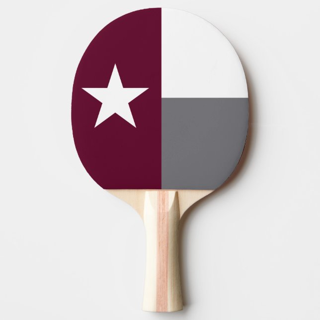 Raquette De Ping Pong Drapeau marron du Texas (Devant)