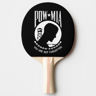 Raquette De Ping Pong Drapeau POW MIA : Soldats disparus de la guerre du