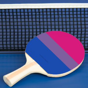 Raquette De Ping Pong Drapeau SlipperyJoe's Bisexual Pride lavande-rose