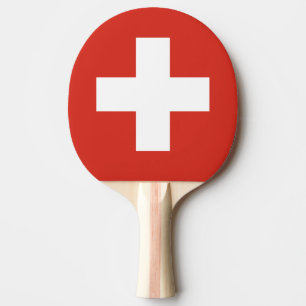 Raquette De Ping Pong Drapeau suisse ping pong paddle pour ping-pong