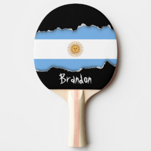 Raquette De Ping Pong Drapeau traditionnel de l'Argentine