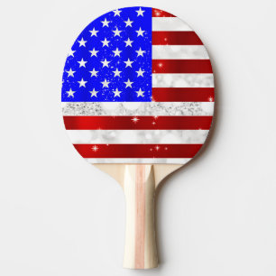 Raquette De Ping Pong Drapeau USA