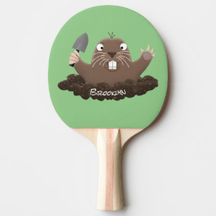 Raquette De Ping Pong Drôle gopher de poche creusant dessin dessin de de