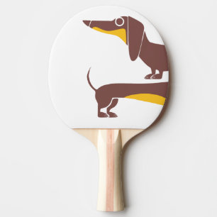 Raquette De Ping Pong Drôle mignon dachshund pour parent chien long