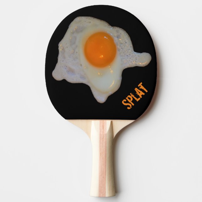 Raquette De Ping Pong Drôle plat d'oeufs frits (Devant)