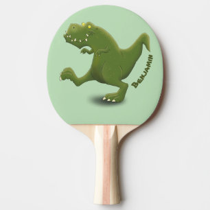 Raquette De Ping Pong Drôle T rex dinosaure dessin animé humour