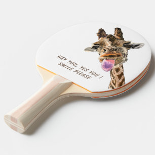 Raquette De Ping Pong Drôle Tongue Giraffe Sortie et lavabo Jouant - Sou