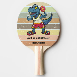 Raquette De Ping Pong Drôle Tyrannosaurus Rex Retro Saur Loser Custom