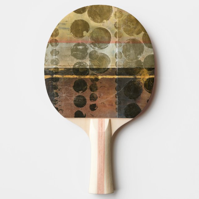 Raquette De Ping Pong Droplets verts circulaires (Devant)