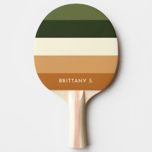 Raquette De Ping Pong Dunes de sable et oliveraies à rayures personnalis