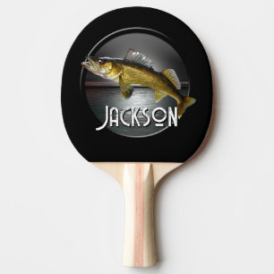 Raquette De Ping Pong Eau de la lune et brochet de walleye