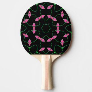 Raquette De Ping Pong Emerald and Pink Kaleidoscope 