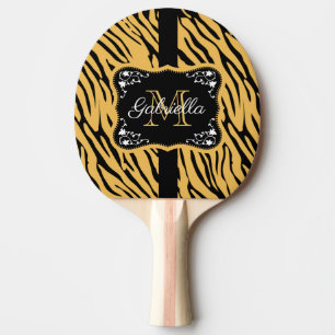 Raquette De Ping Pong Empreinte de léopard