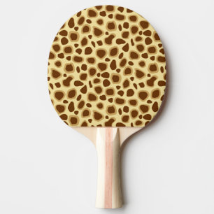 Raquette De Ping Pong Empreinte de léopard - Chocolat Brown et Chocolat