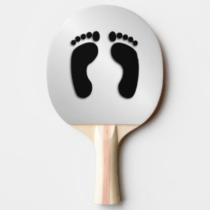 Raquette De Ping Pong Empreintes de pieds nus