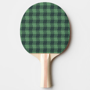 Raquette De Ping Pong En vichy de sport Retro Preppy - Vert foncé