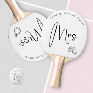 Raquette De Ping Pong Enterrement de Vie de Jeune Fille Script Moderne M