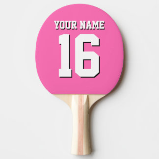 Raquette De Ping Pong Équipe sportive Hot Pink Jersey