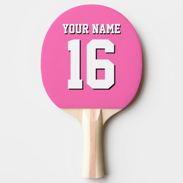 Raquette De Ping Pong Équipe sportive Hot Pink Jersey (Devant)