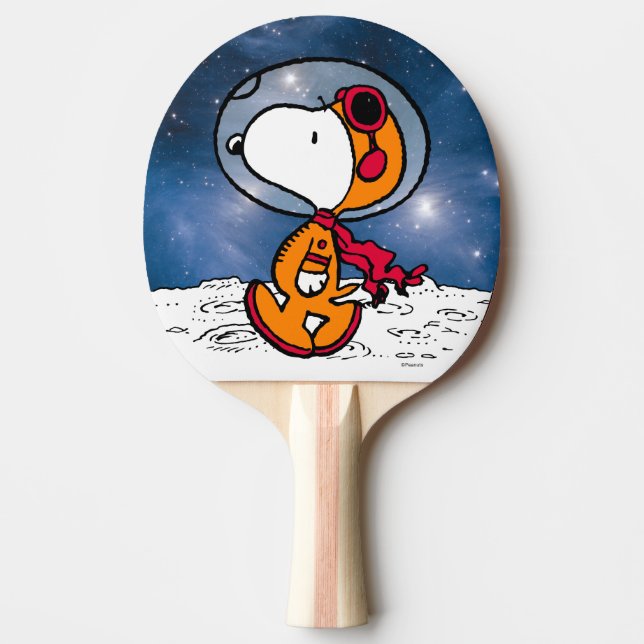 Raquette De Ping Pong ESPACE | Astronaute de Snoopy (Devant)