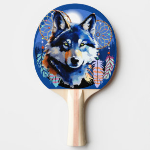 Raquette De Ping Pong Esprit animal indigène Wolf