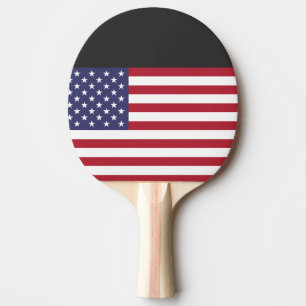 Raquette De Ping Pong États-Unis d'Amérique rouge blanc et bleu