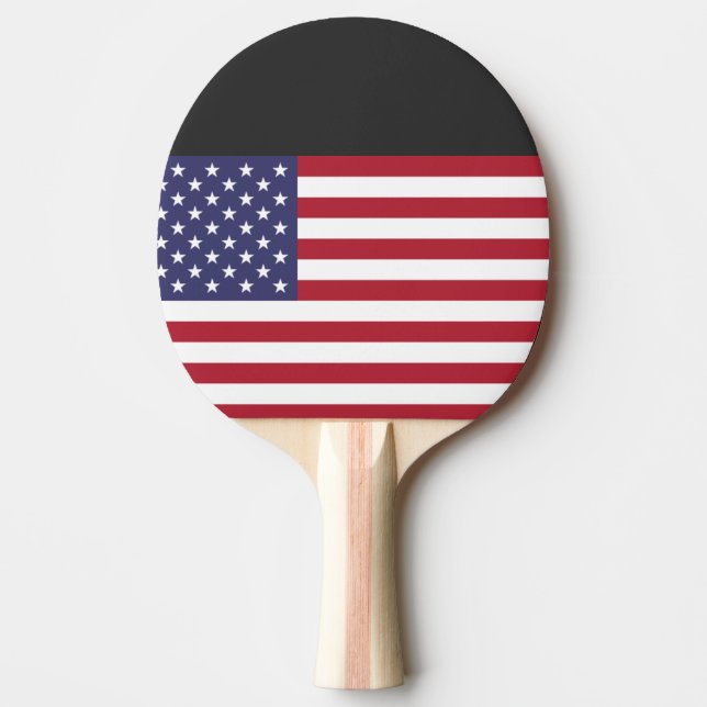 Raquette De Ping Pong États-Unis d'Amérique rouge blanc et bleu (Devant)