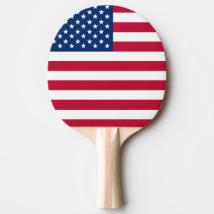 Raquette De Ping Pong États-Unis Drapeau américain étoiles et rayures