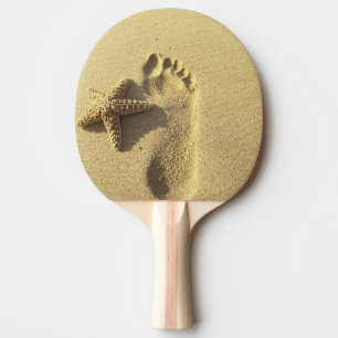 Raquette De Ping Pong États-Unis, Hawaï, Maui, Makena Beach, Empreinte e