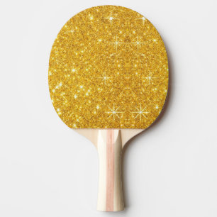 Raquette De Ping Pong Étincelle Or