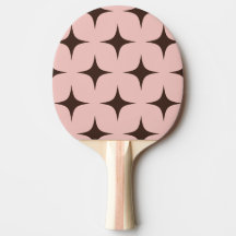 Étoile éclatée rétro marron et rose pastel atténué