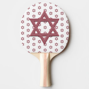 Raquette De Ping Pong Étoile rouge de David sans couture