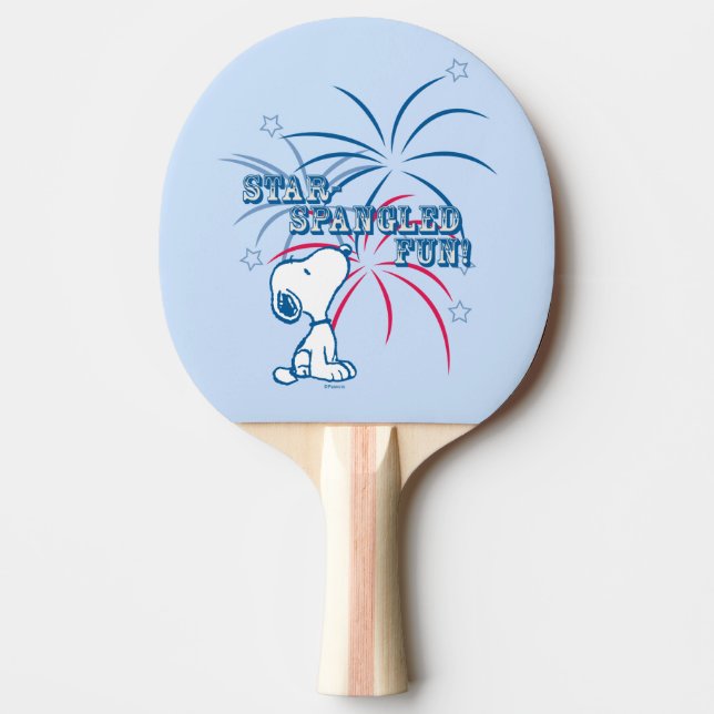Raquette De Ping Pong Étoile Snoopy Fun Spangé (Devant)