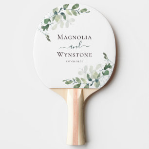 Raquette De Ping Pong Eucalyptus Mariage de monographie verte