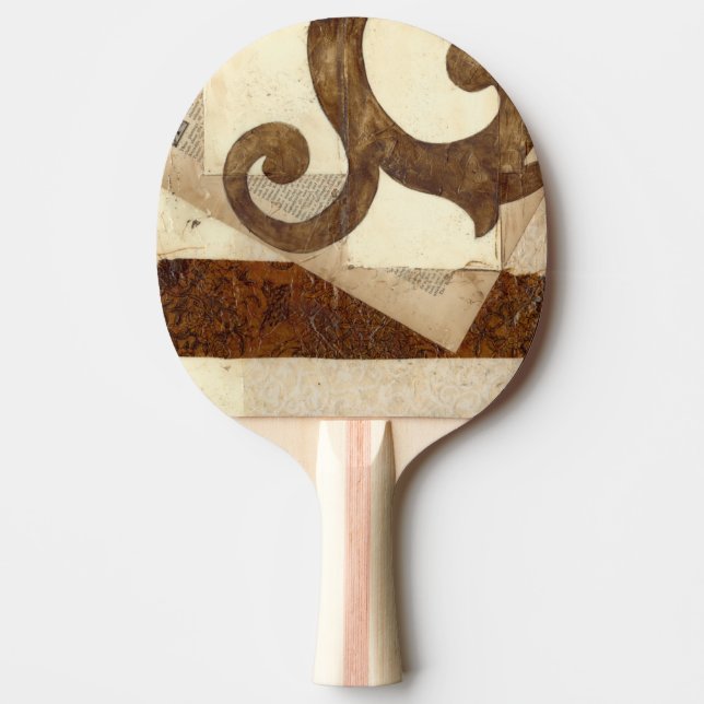 Raquette De Ping Pong Extrait vintage de journal (Devant)