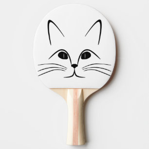 RAQUETTE DE PING PONG FACE CAT