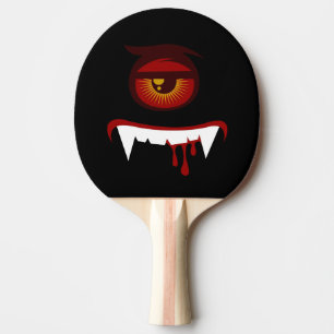 Raquette De Ping Pong Face mignonne monstre de sang