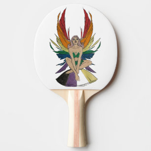 Raquette De Ping Pong Fée non-binaire