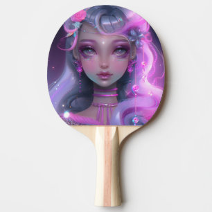 Raquette De Ping Pong Fée rose pastel douce