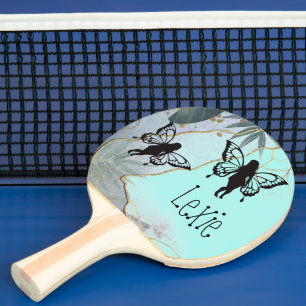 Raquette De Ping Pong Fées d'Imaginaire de feuillage Personnalisées