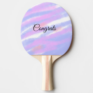 Raquette De Ping Pong Félicitations minimales simples ajoutez votre nom 